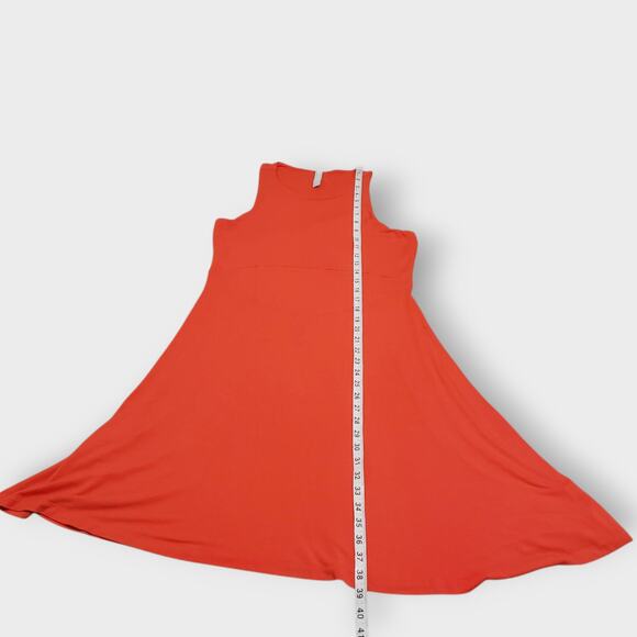 Athleta Womens Santorini Thera Tank Dress Orange Medium Modal Athleisure - Picture 10 of 10